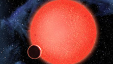 Водный мир GJ 1214b, обращающийся вокруг красного карлика в созвездии Змееносца Водный мир GJ 1214b, обращающийся вокруг красного карлика в созвездии Змееносца