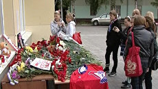 Подготовка к прощанию с погибшими хоккеистами Локомотива Подготовка к прощанию с погибшими хоккеистами Локомотива