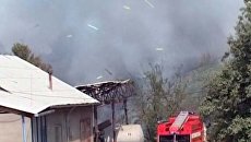 Пожар на складе пиротехники вблизи Бишкека был виден в столице Киргизии Пожар на складе пиротехники вблизи Бишкека был виден в столице Киргизии