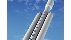 Ракета-носитель Falcon Heavy. Архивное фото Ракета-носитель Falcon Heavy. Архивное фото