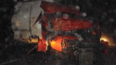 ДТП с участием автобуса и грузовика на 567-м километре трассы М-53 в Красноярском крае ДТП с участием автобуса и грузовика на 567-м километре трассы М-53 в Красноярском крае