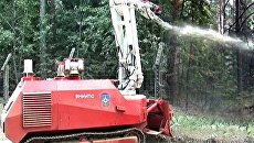 Пожар в зоне ядерного центра в Сарове потушили роботы Пожар в зоне ядерного центра в Сарове потушили роботы