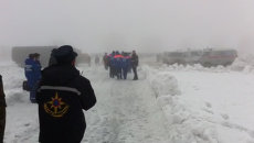 На месте крушения самолета под Алма-Атой На месте крушения самолета под Алма-Атой
