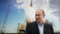 Президент РФ Владимир Путин в День космонавтики Президент РФ Владимир Путин в День космонавтики