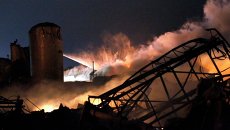 Последствия взрыва на заводе удобрений в Техасе Последствия взрыва на заводе удобрений в Техасе