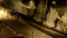Серия взрывов уничтожила гигантский путепровод в Китае Серия взрывов уничтожила гигантский путепровод в Китае