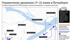 Ограничение движения в Петербурге во время ПМЭФ Ограничение движения в Петербурге во время ПМЭФ