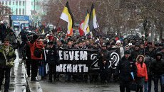 Русский марш в Новосибирске, событийное фото Русский марш в Новосибирске, событийное фото