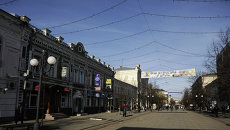 Московская улица города Пенза. Архивное фото Московская улица города Пенза. Архивное фото