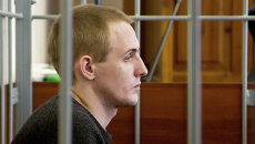 Обвиняемый в убийстве псковского священника Сергей Пчелинцев в зале суда Обвиняемый в убийстве псковского священника Сергей Пчелинцев в зале суда